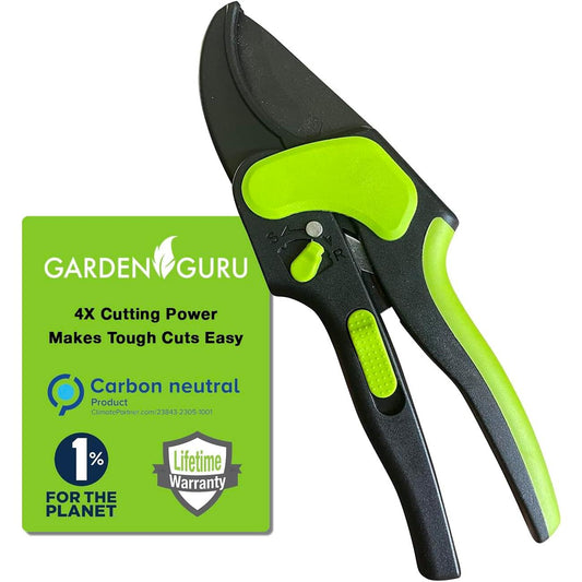 2-in-1 Ratchet Pruning Garden Shears Clippers