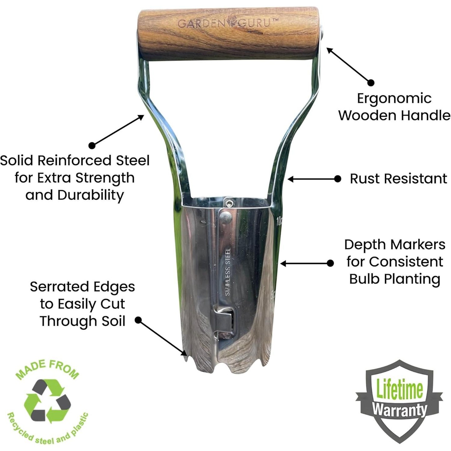 Stainless Steel Garden Bulb Planter