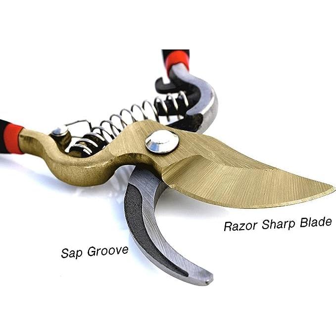 Titanium Bypass Garden Pruner Clippers