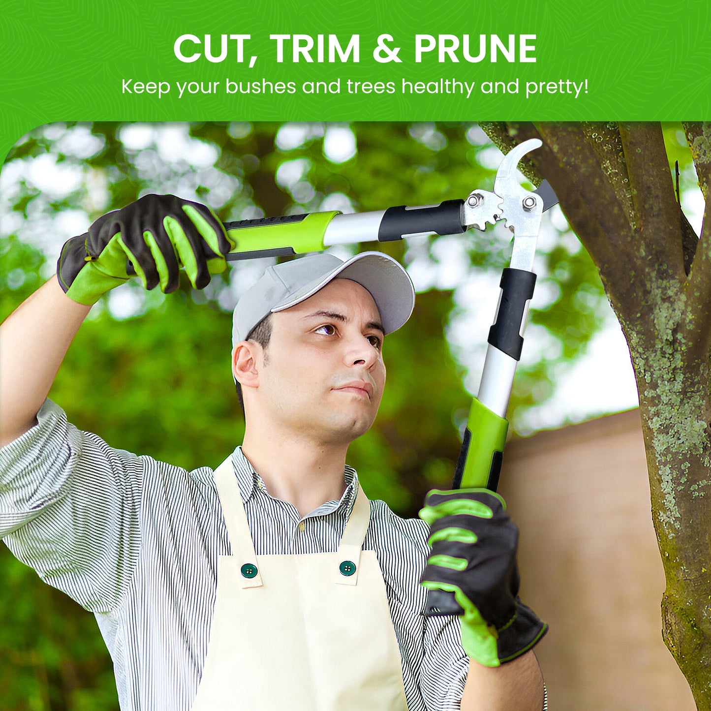 Power Bypass Gardening Loppers Tree Trimmer Clipper