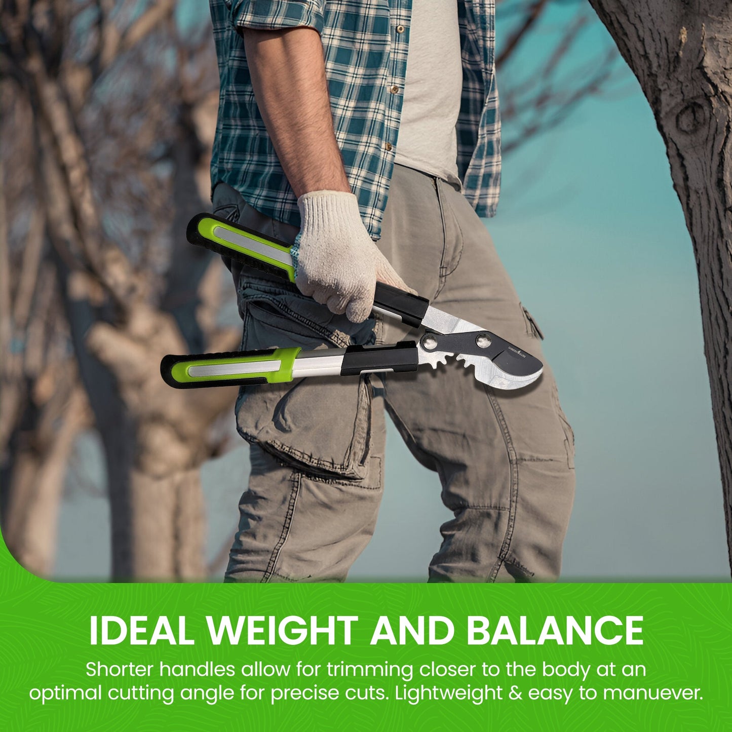 Power Bypass Gardening Loppers Tree Trimmer Clipper