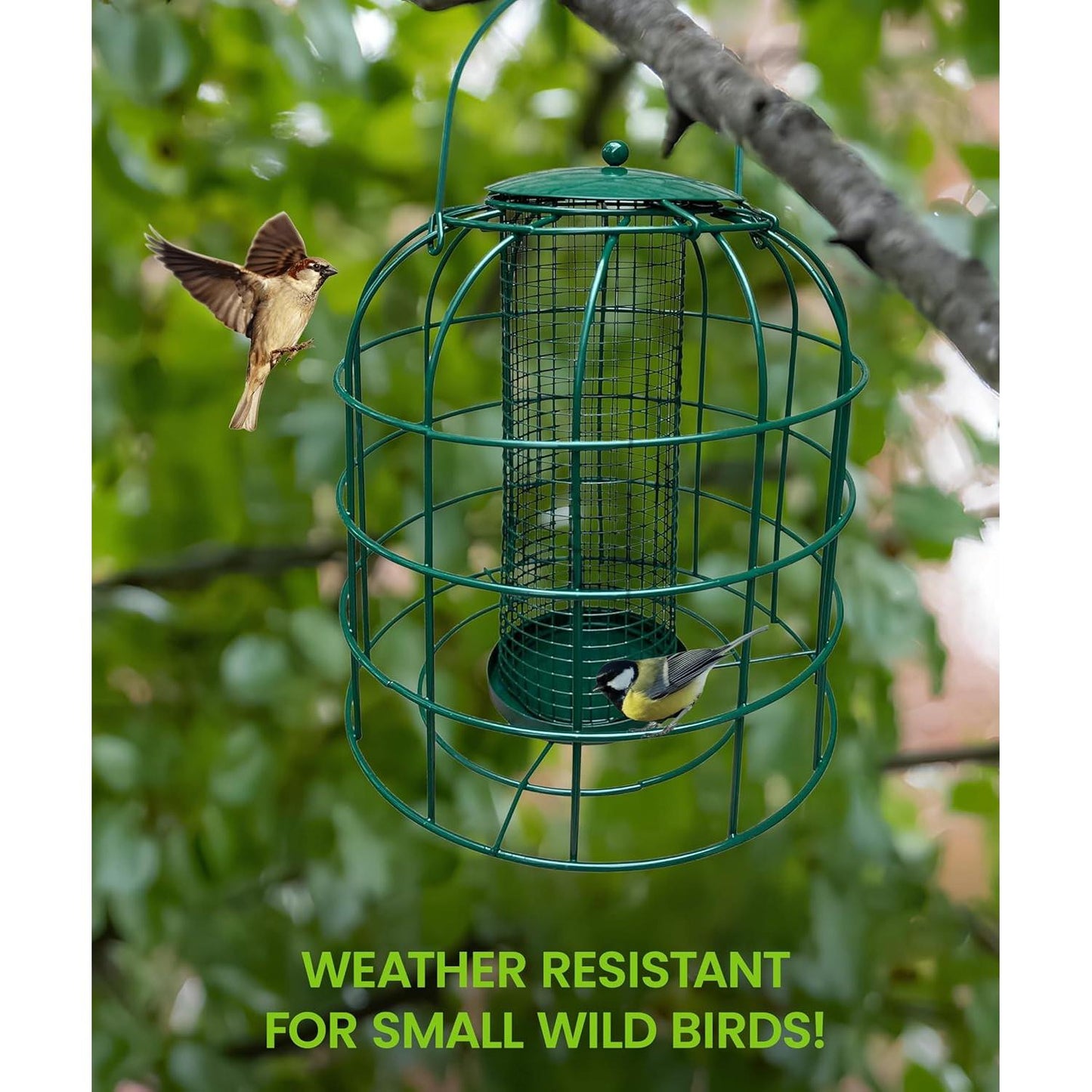 Squirrel Resistant Mesh Tube Bird Feeder