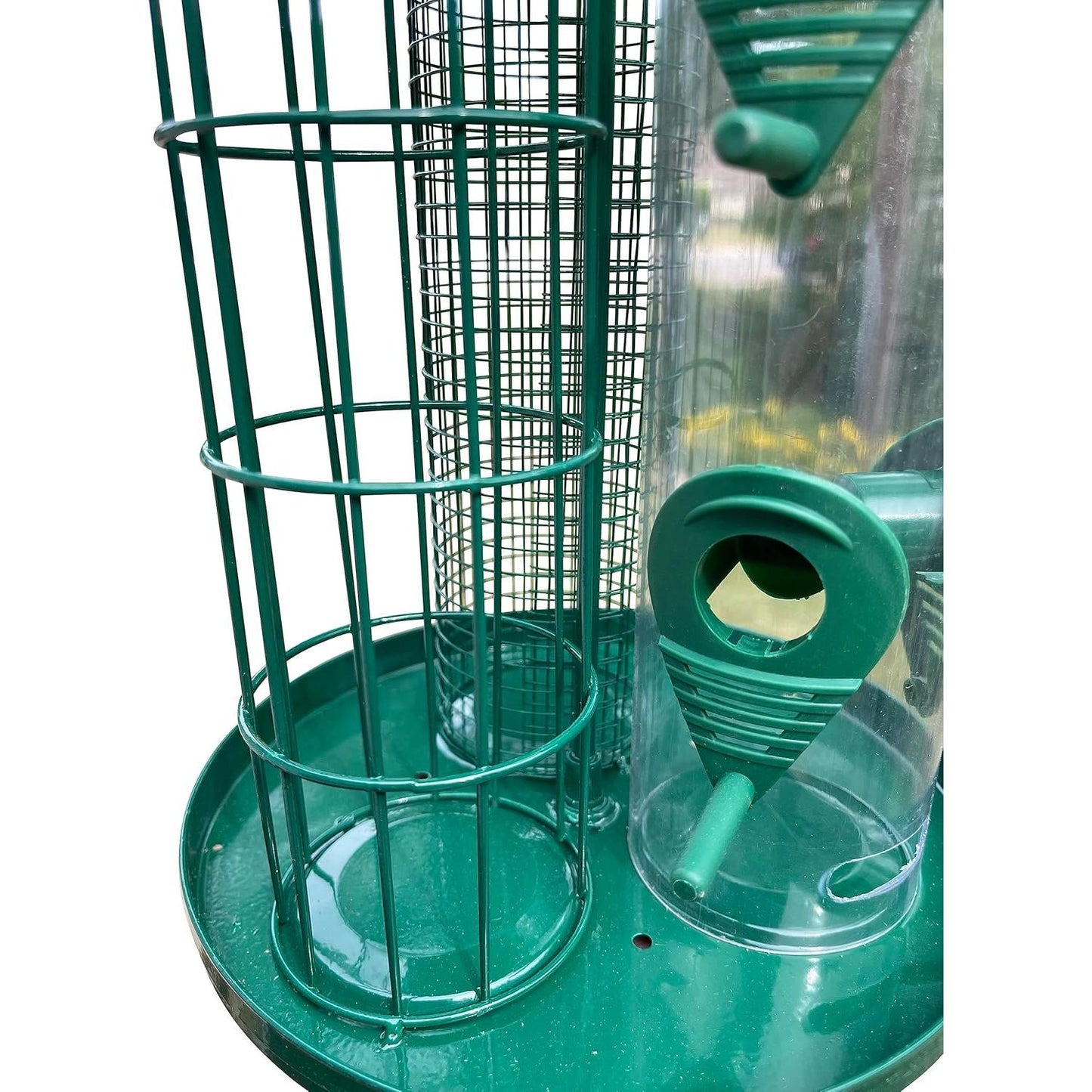 3-in-1 Outdoor Tube Bird Feeder for Small Wild Birds