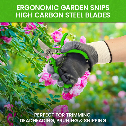 Ergo Garden Snips Clippers (Curved Blade)