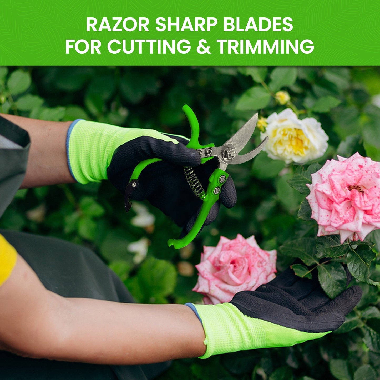 Ergo Garden Snips Clippers (Curved Blade)