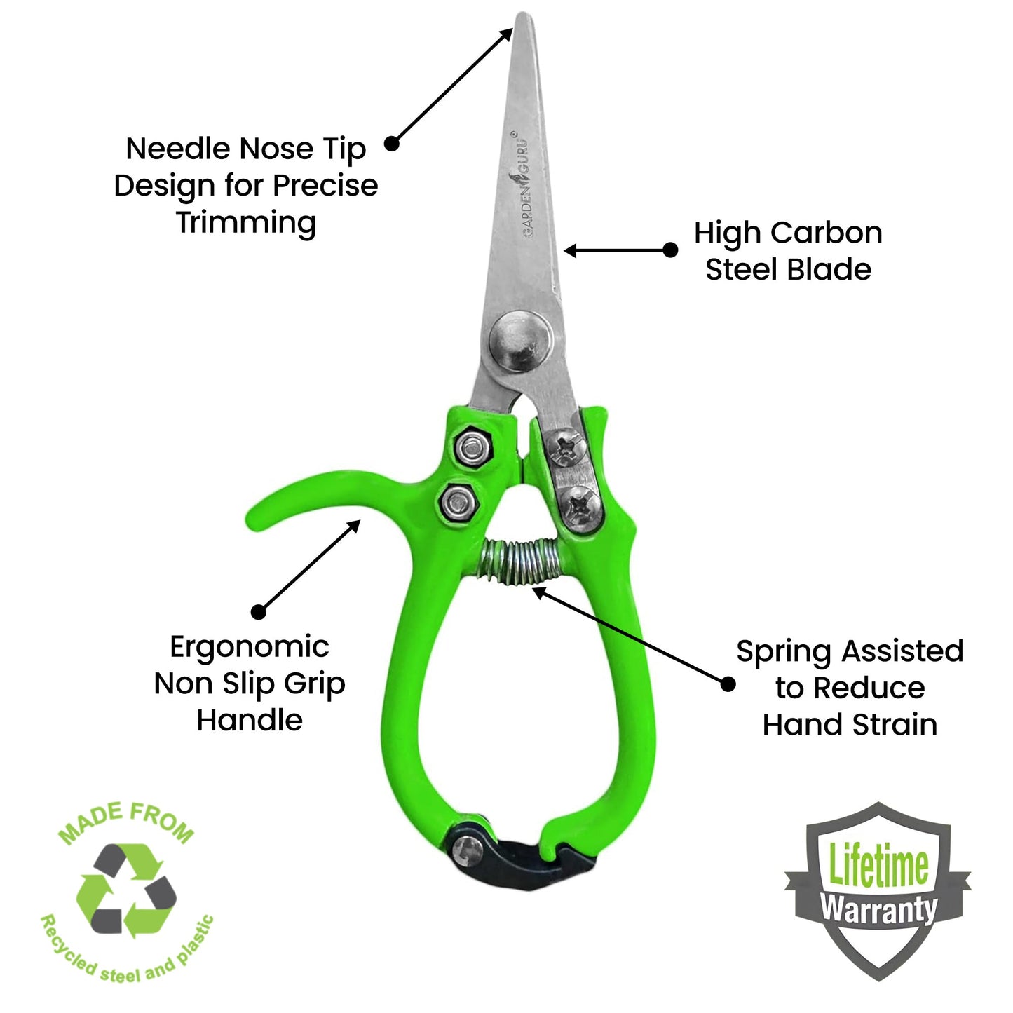 Ergonomic Garden Snips Clippers