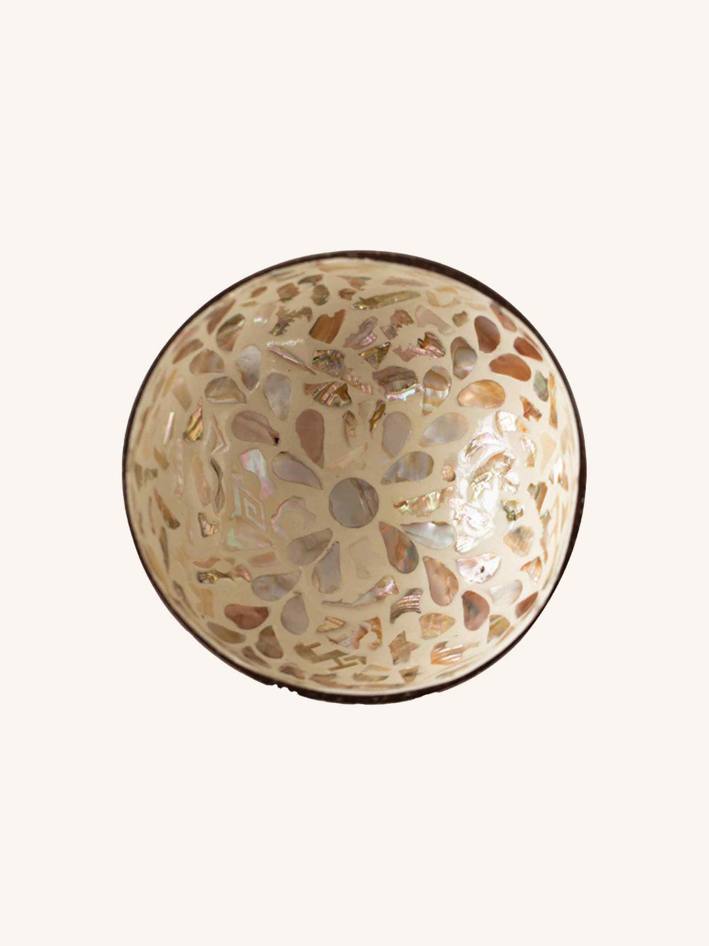 HANDMADE NATURAL SHELL COCONUT BOWL DECOR