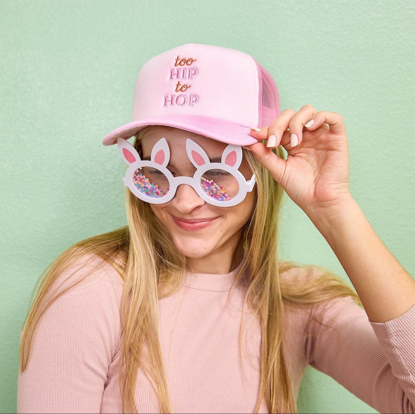Hop-To-It Confetti Novelty Glasses (Single or Set of 4)