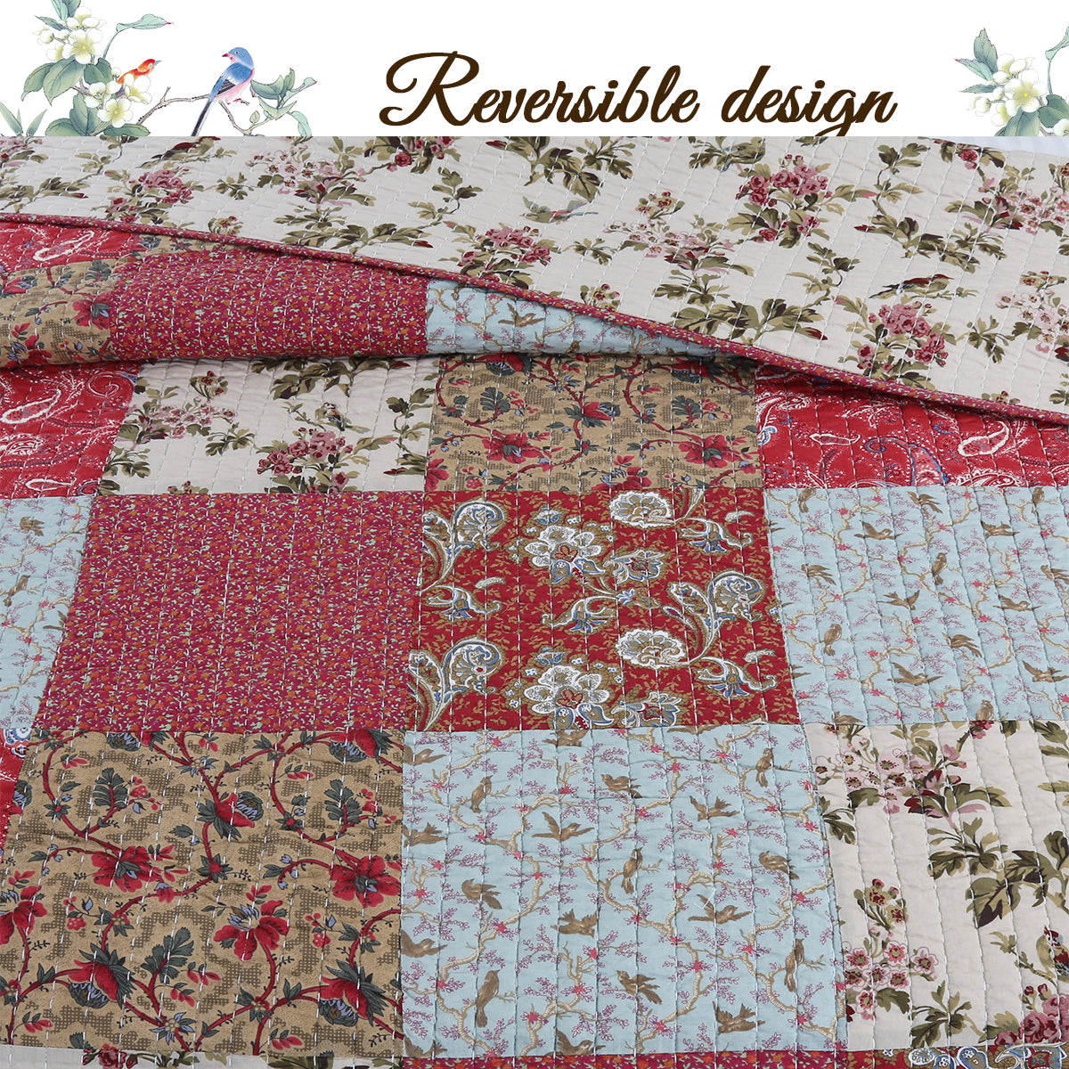 a quilt with a pattern