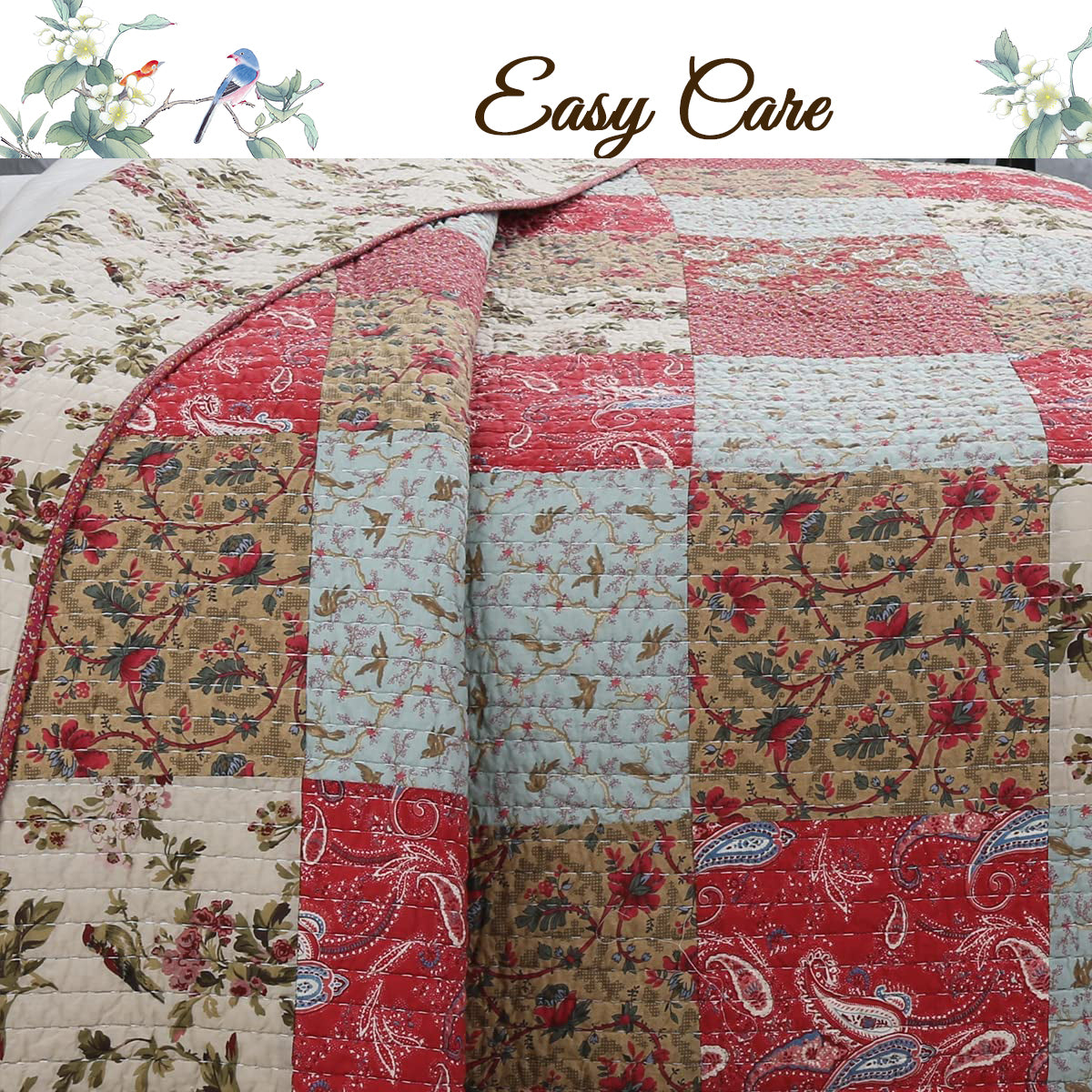 a quilt with a pattern on it