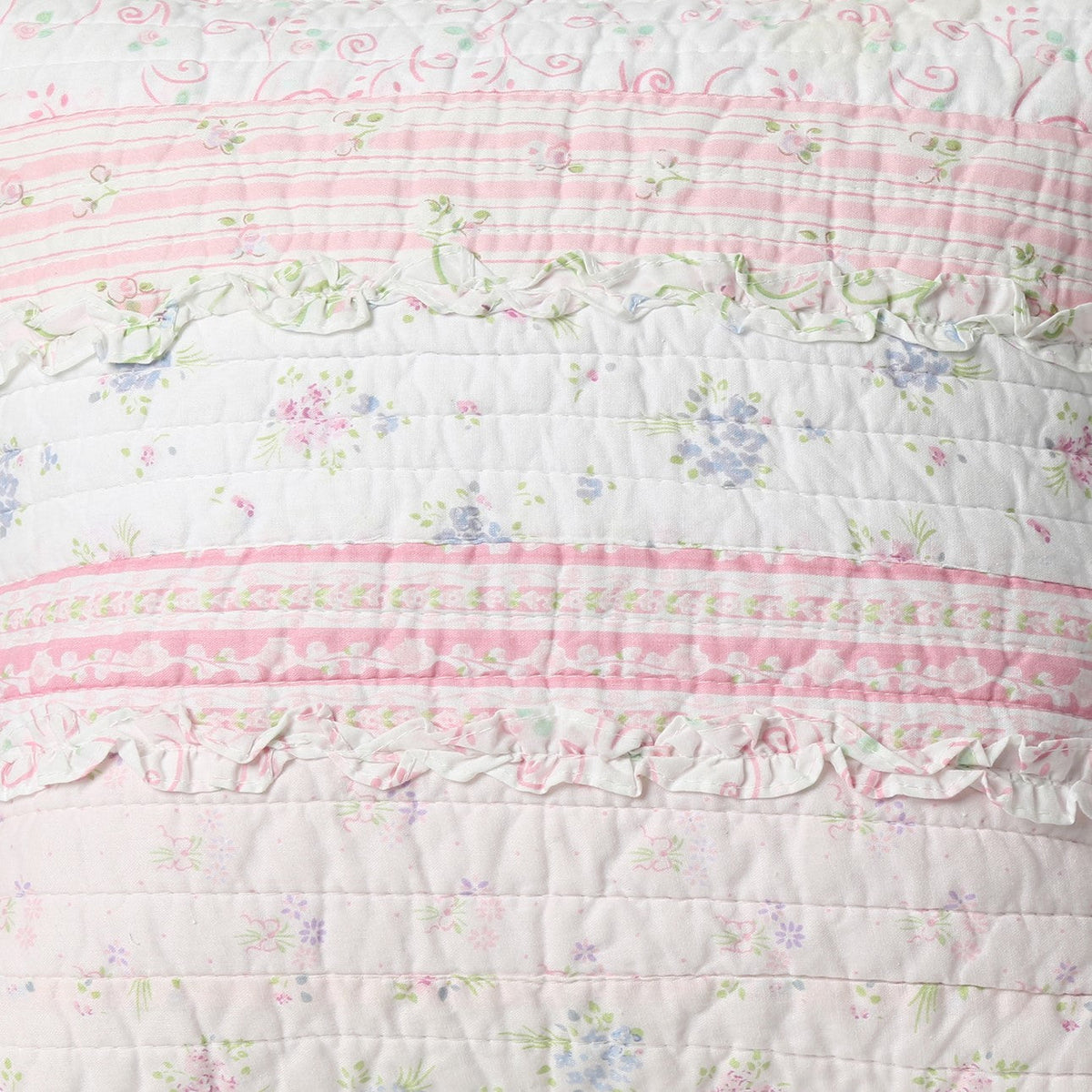 a close up of a pillow