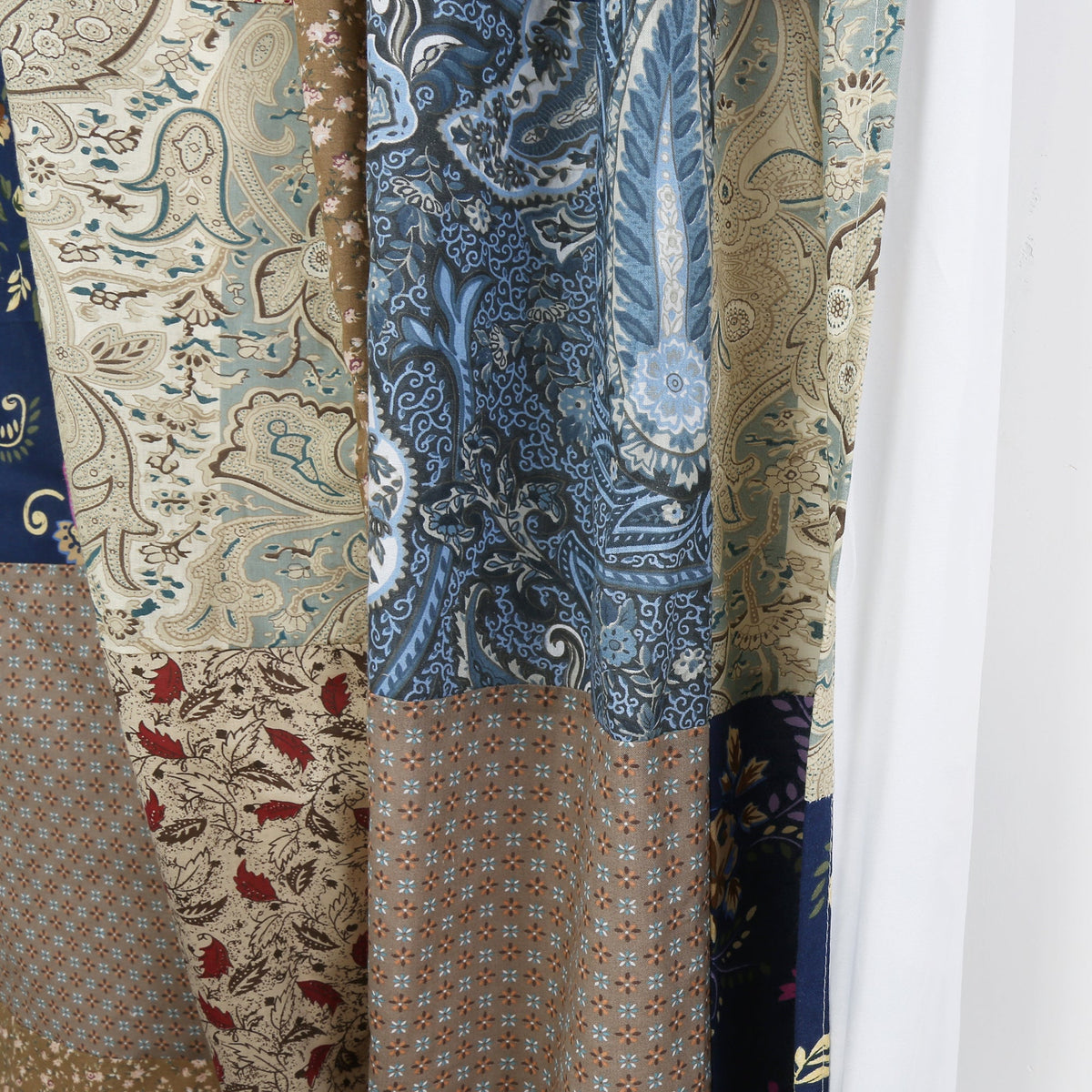 a close up of a curtain