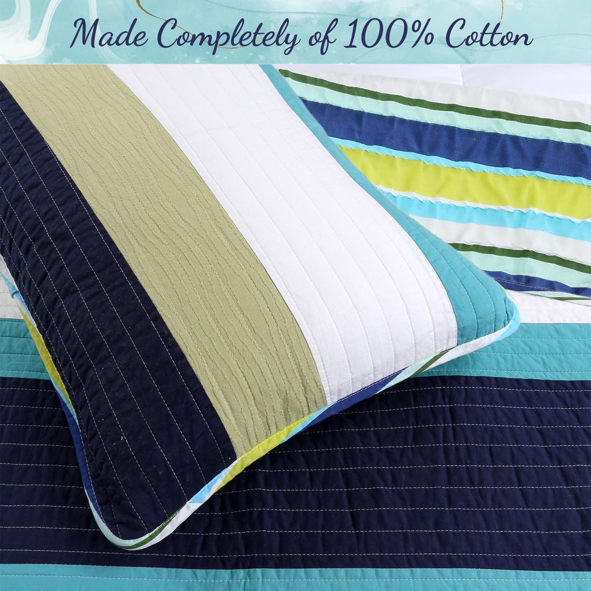 a pillow on a bed