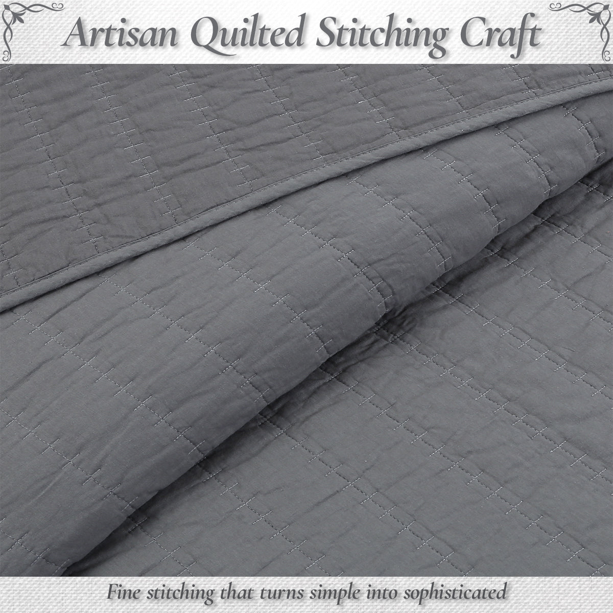 a close up of a quilt