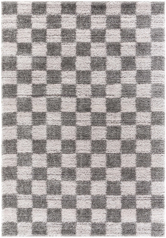Belita Charcoal Luxe Shag Area Rug