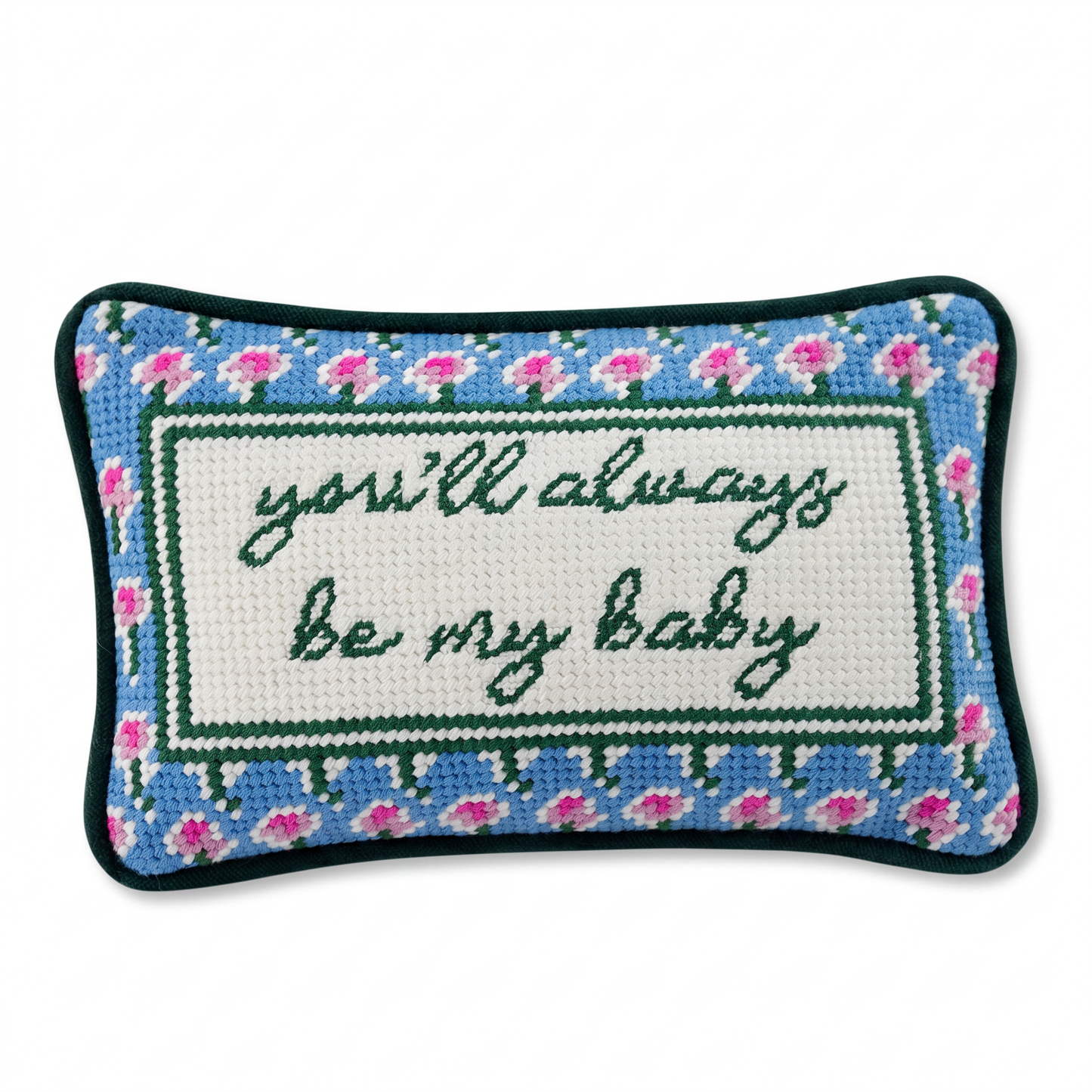 Be My Baby Mini Needlepoint Pillow