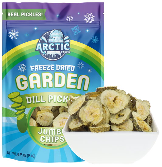 Freeze Dried Kosher Dill Pickle Jumbo Chips (Can be Salty)