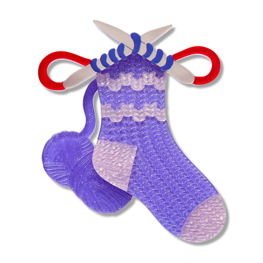 Sock it to Me Brooch by Erstwilder