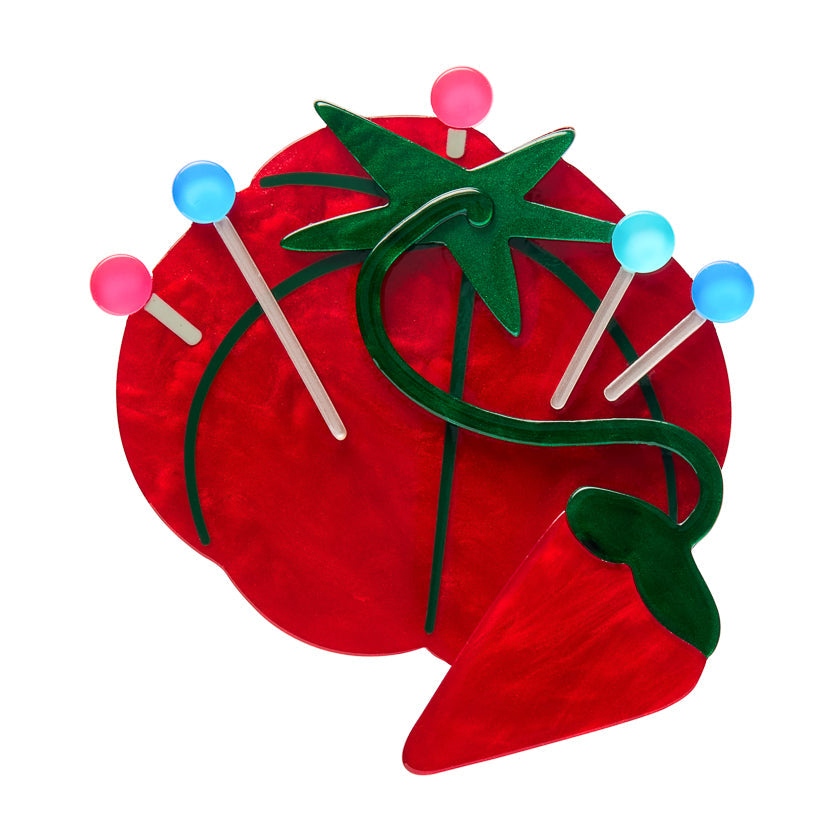 Classic Pin Cushion Brooch by Erstwilder