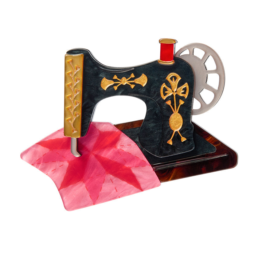 Singer of Seams Brooch by Erstwilder