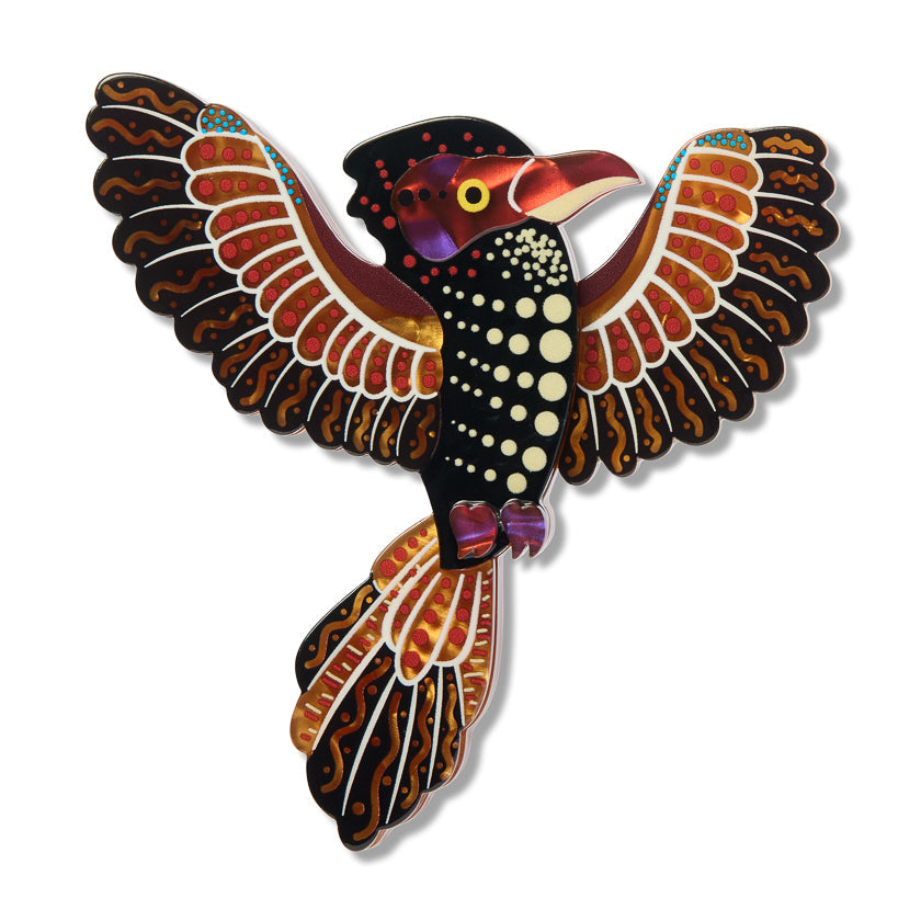 Jullen Guh (Kookaburra) Brooch by Erstwilder