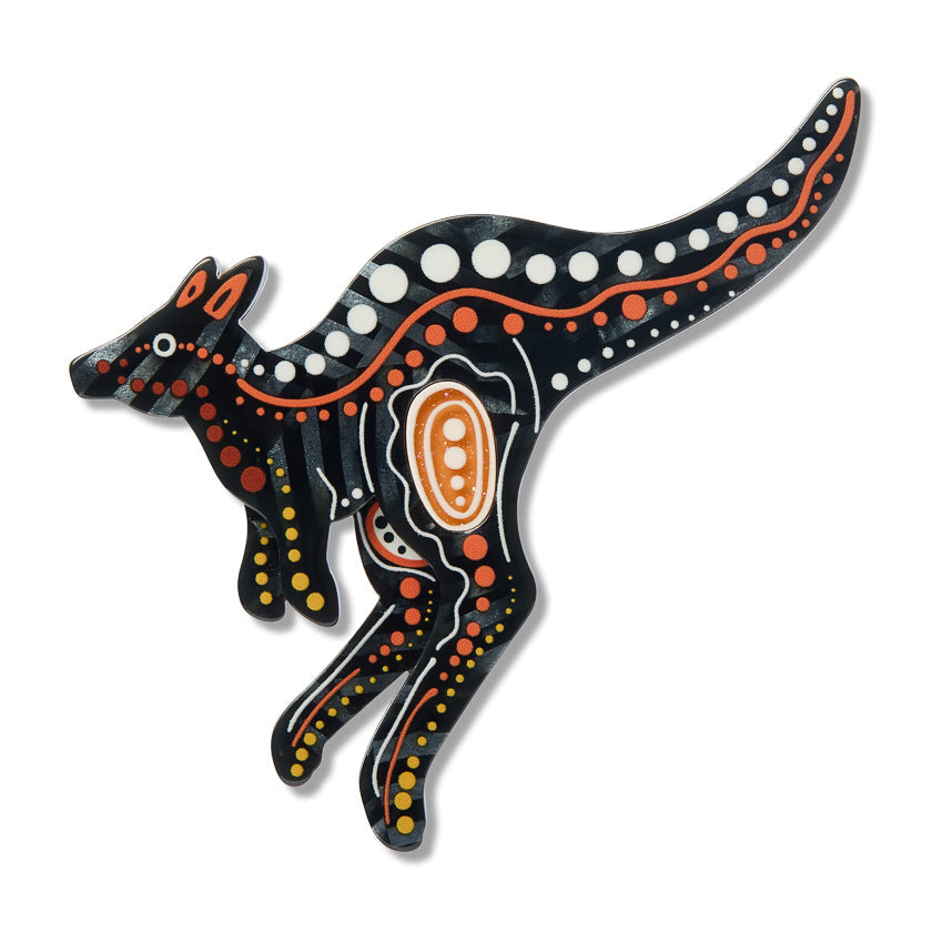 Matjumpa Ritjinguthinha (Kangaroo) Brooch by Erstwilder