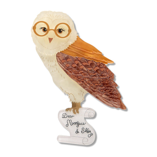 Barny Owl Brooch by Erstwilder