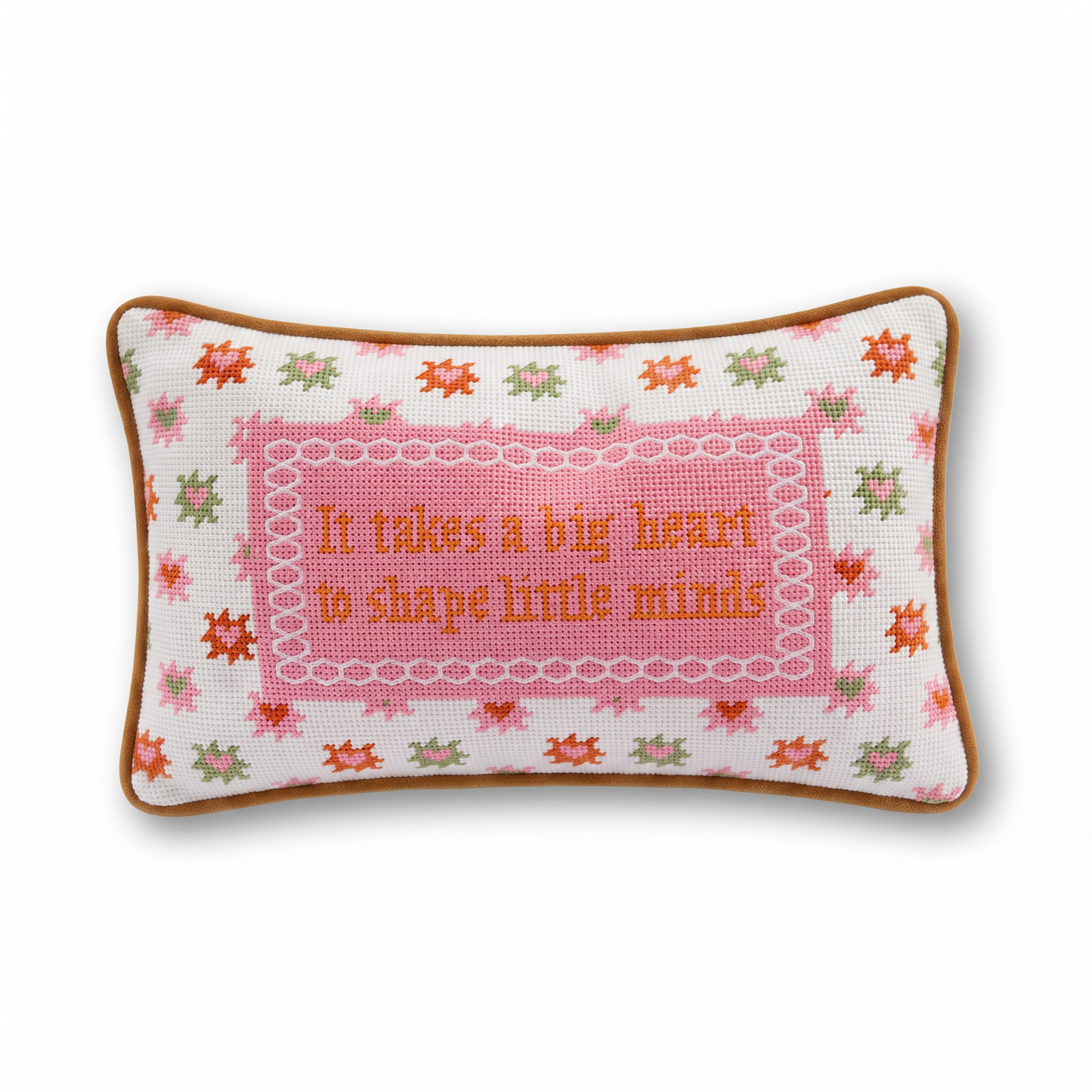 Big Heart Needlepoint Pillow