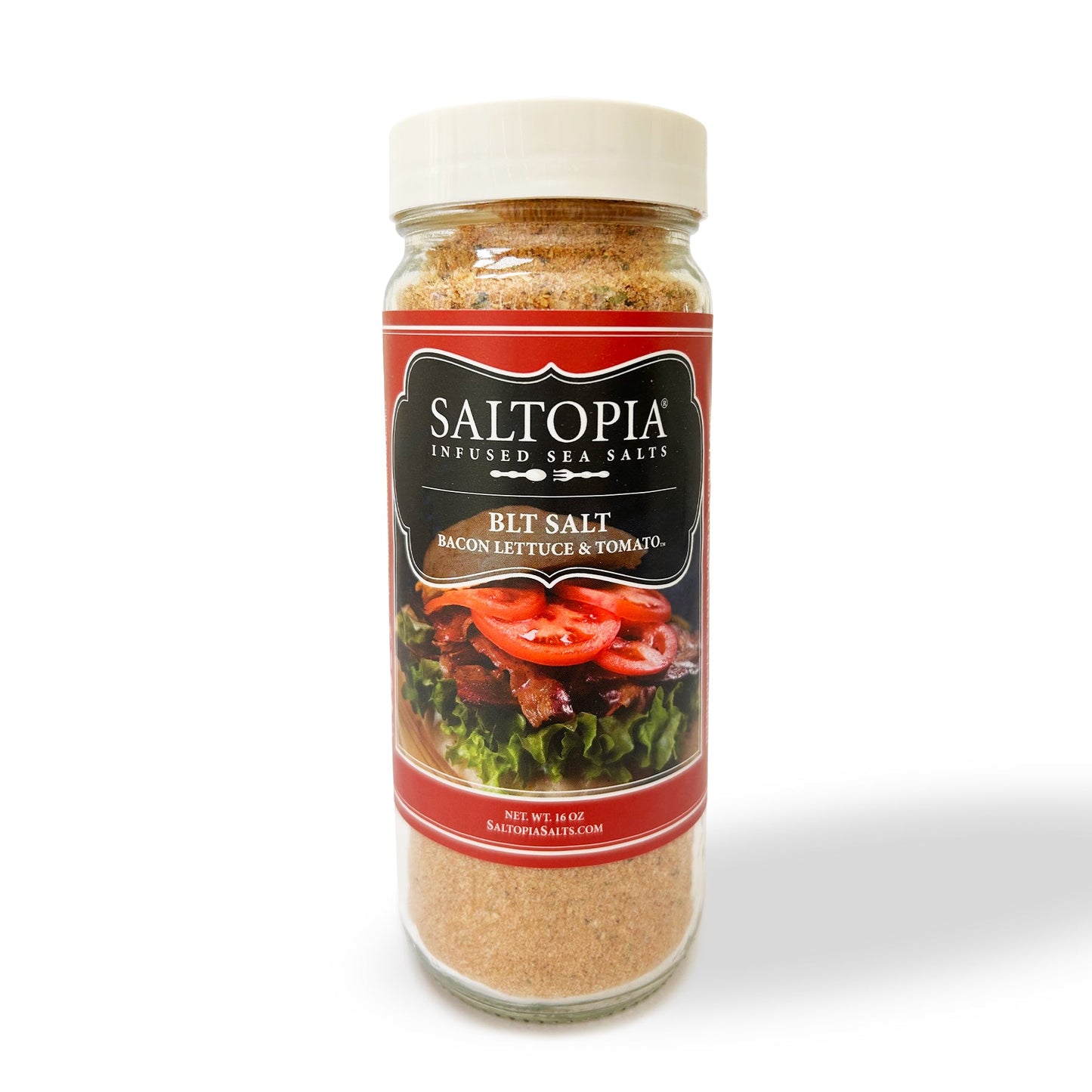 BLT Salt: BACON. LETTUCE. TOMATO.