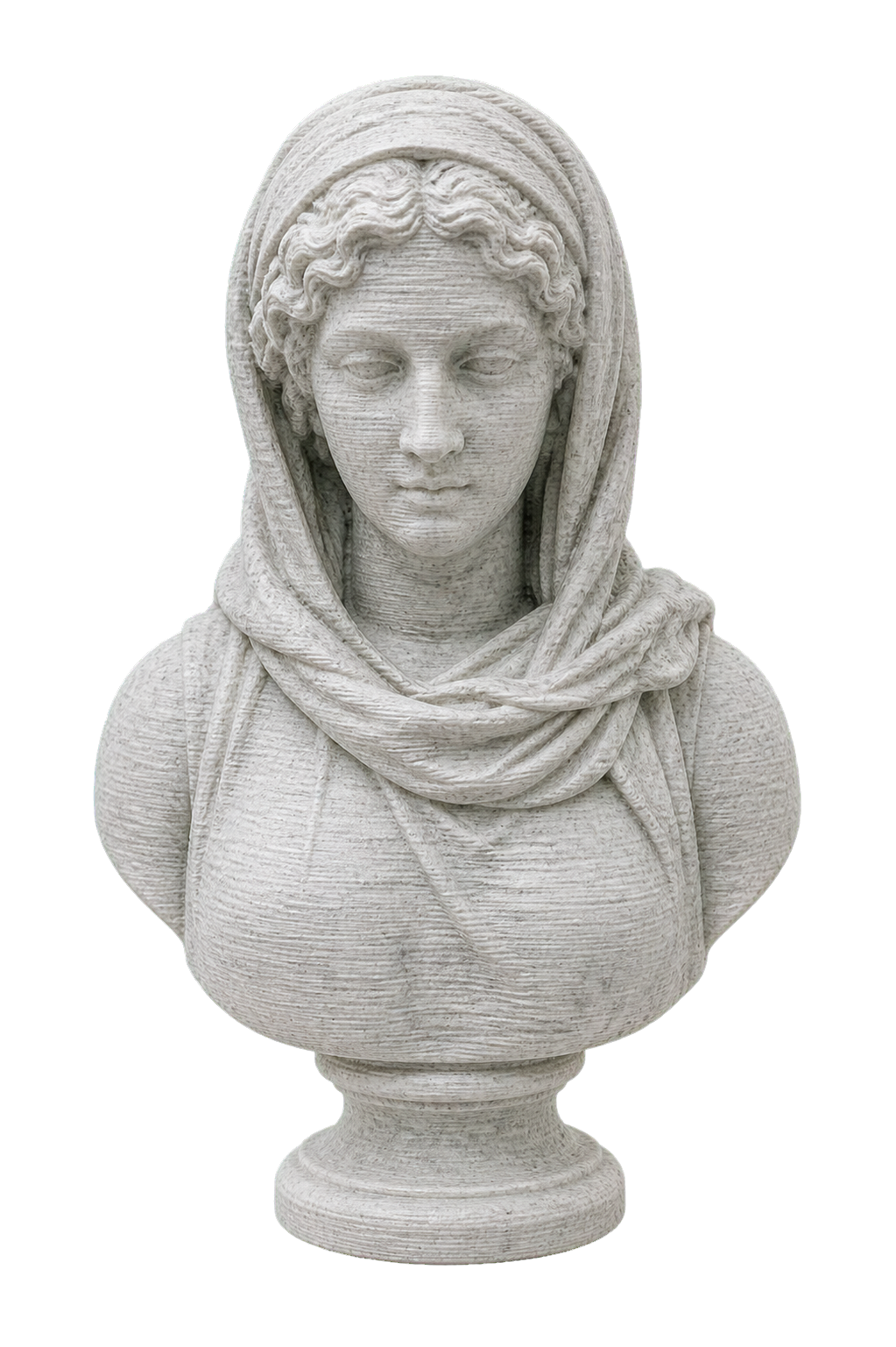 Fantasy Bust of a Veiled Woman (Marguerite Bellanger?)