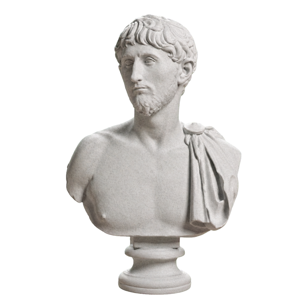 Portrait of a man with an army cape