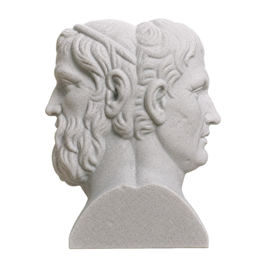 Double Herm of Aristophanes and Menander