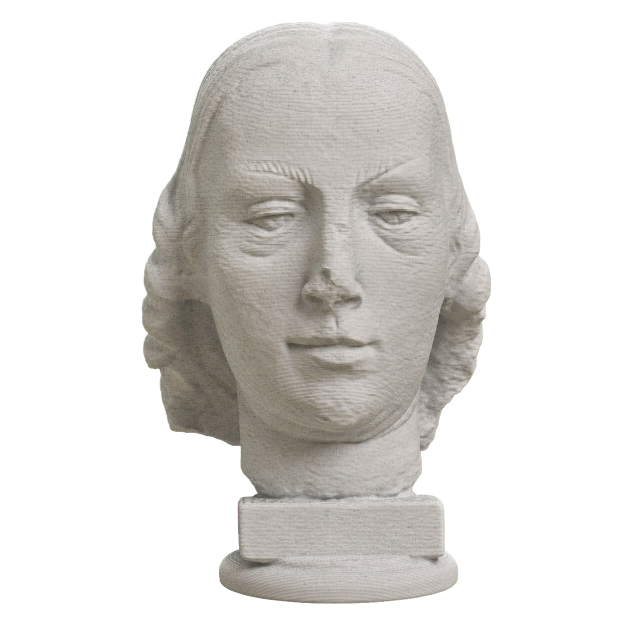 Female head. Fragment of a statue