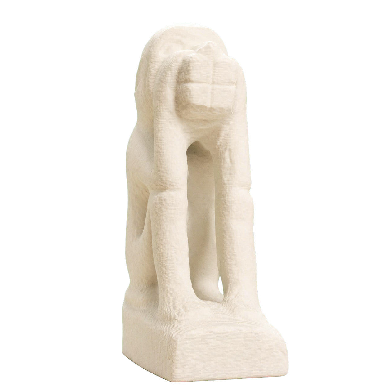 Figure of a squatting monkey