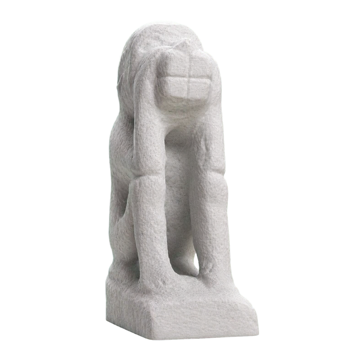 Figure of a squatting monkey