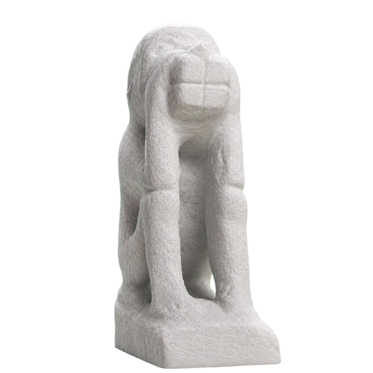 Figure of a squatting monkey