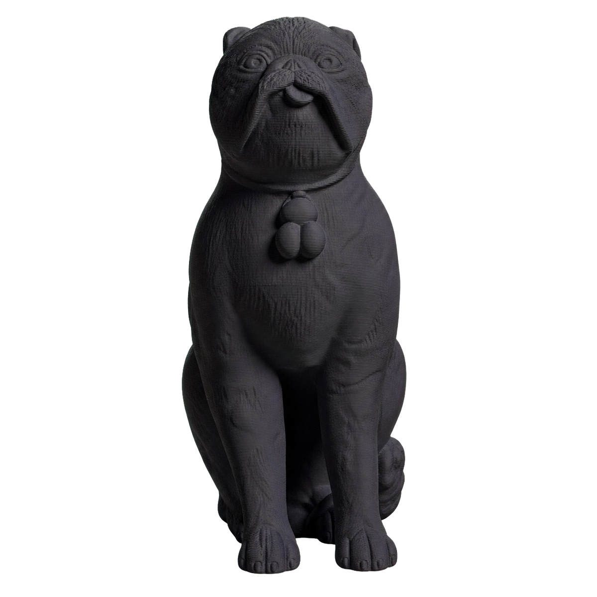 Chinese Porcelain Pug Dog B (One of a Pair)