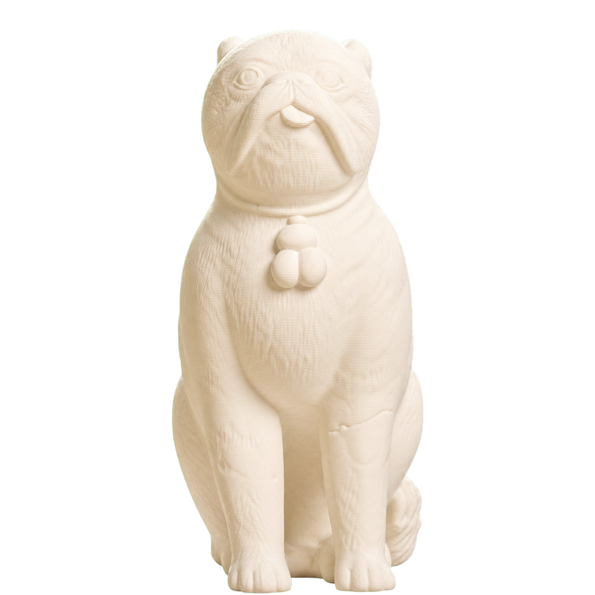 Chinese Porcelain Pug Dog B (One of a Pair)