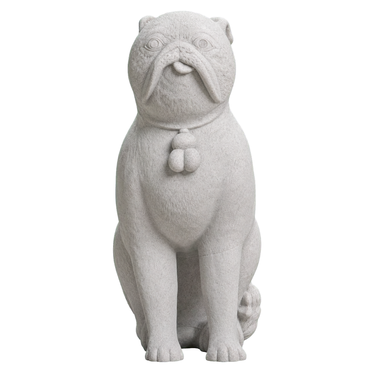 Chinese Porcelain Pug Dog B (One of a Pair)