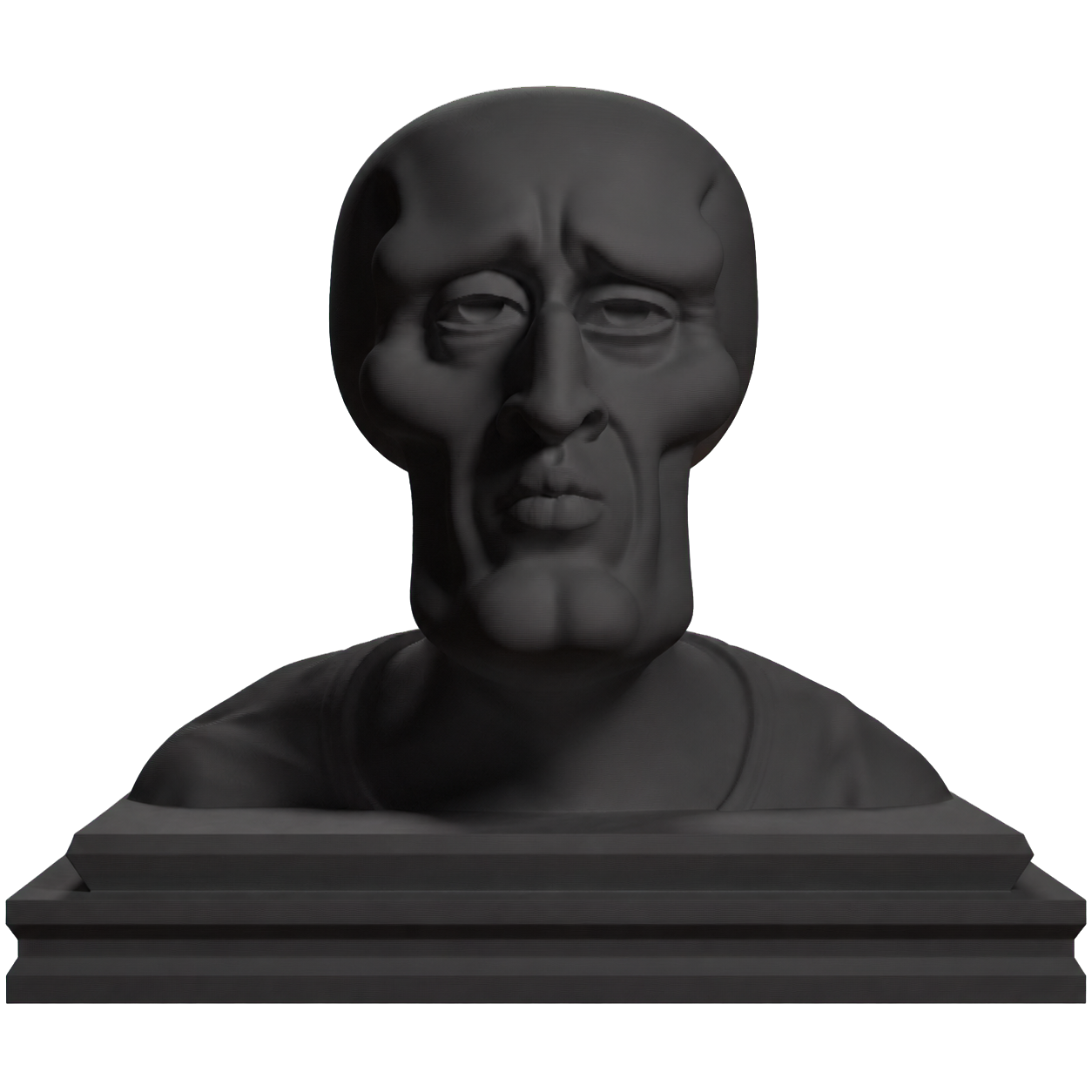Handsome Squidward Meme Bust