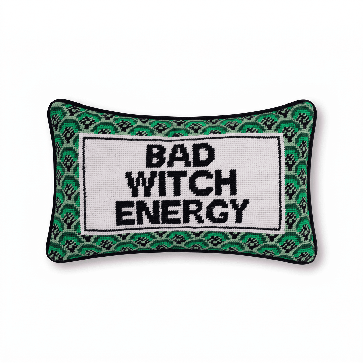 Bad Witch Energy Needlepoint Pillow