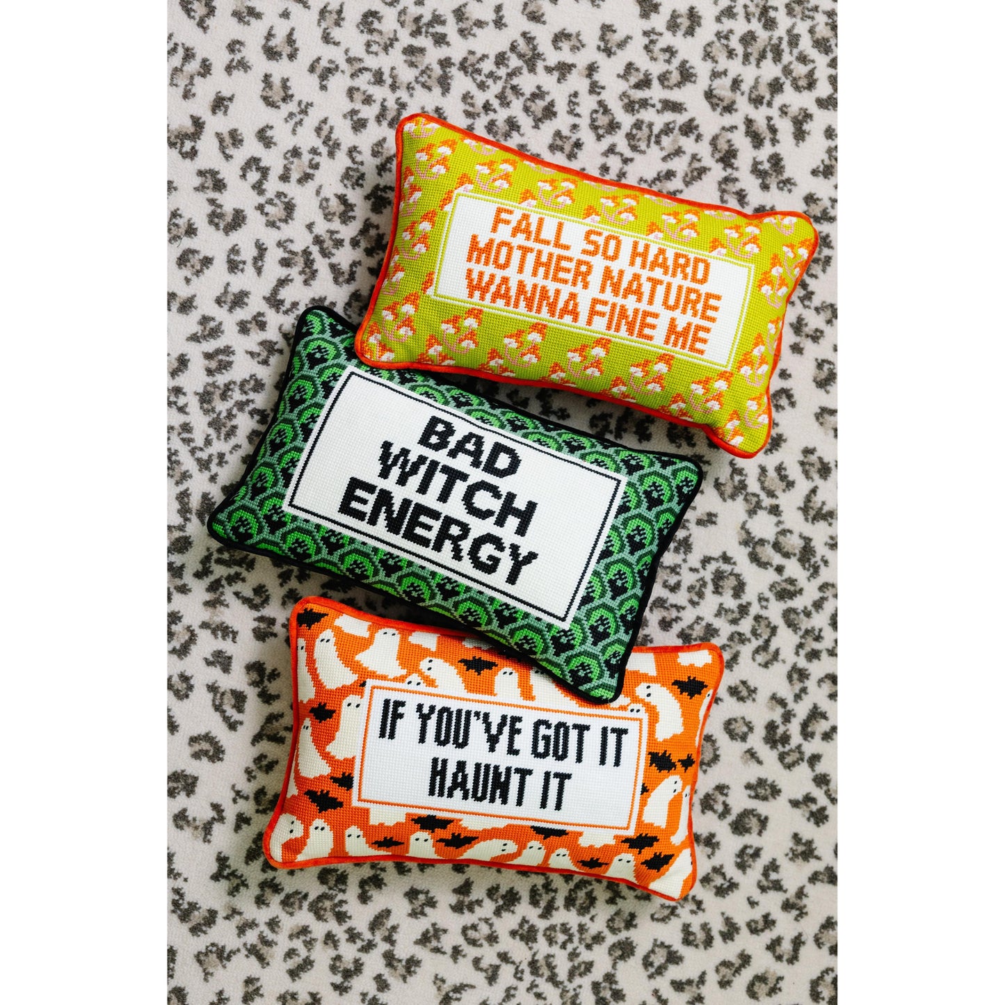 Bad Witch Energy Needlepoint Pillow