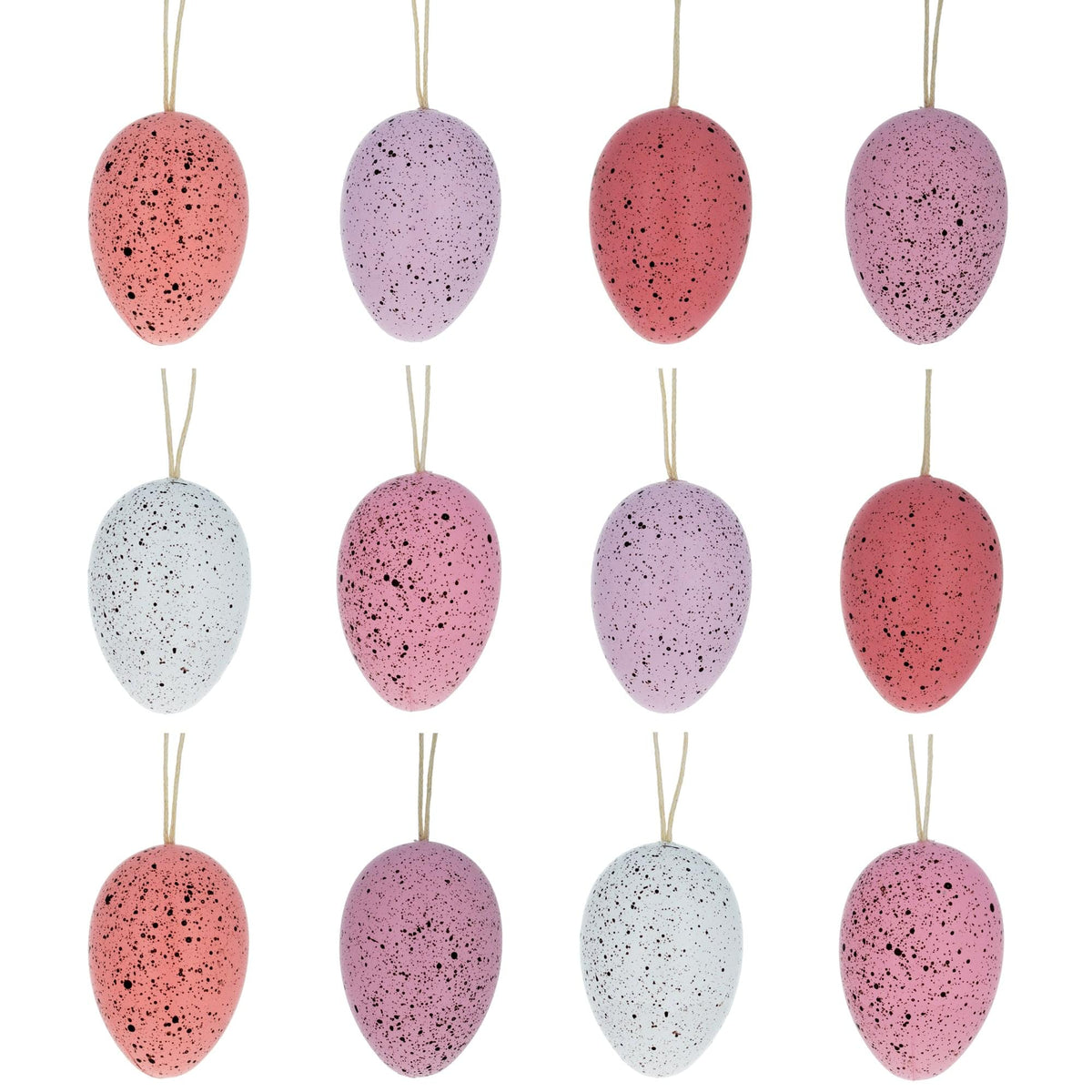 a group of colored eggs