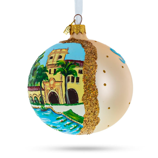 Balboa Park, San Diego, California Glass Ball Christmas Ornament 4 Inches