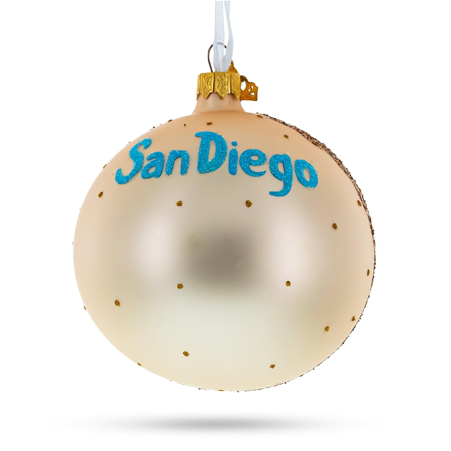 Balboa Park, San Diego, California Glass Ball Christmas Ornament 4 Inches