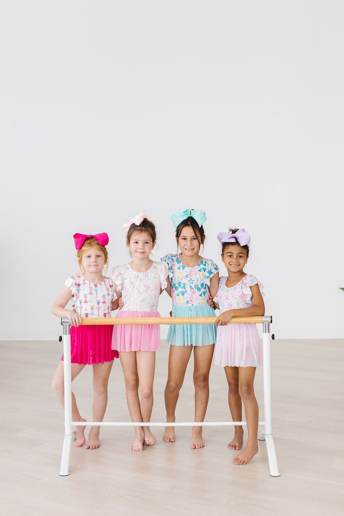 a group of girls posing for a picture