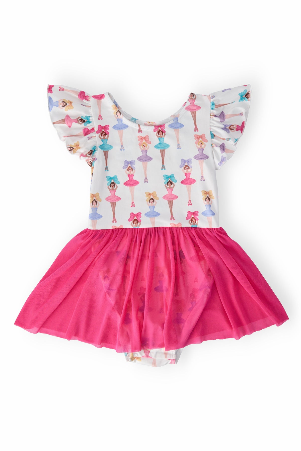 a baby girl dress with pink tutu