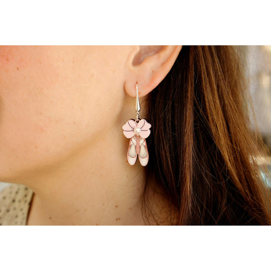 Ballet Shoes Earrings by Laliblue