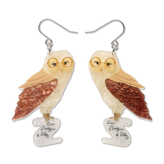 Barny Owl Drop Earrings by Erstwilder