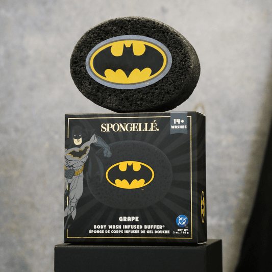 a black box with a black and yellow logo on it